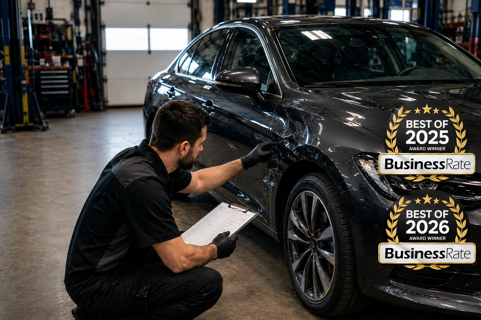 Auto body inspection and repair process