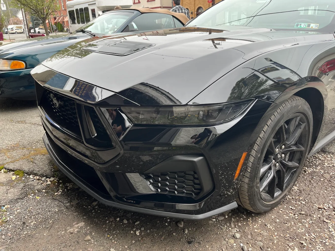 Mustang collision damage after repair
